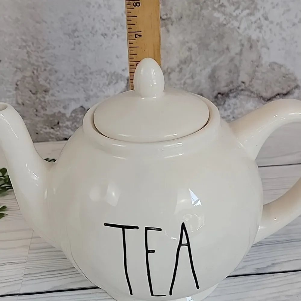 Rae Dunn Artisan Collection White Ceramic Teapot